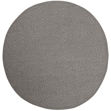 Safavieh Natural Fiber Round Area Rug Light Grey & Grey - 6 x 6 ft. NF154B-6R